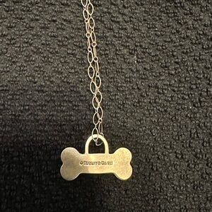 Tiffany Sterling silver dog bone necklace
